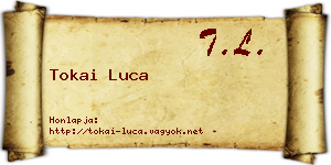 Tokai Luca névjegykártya